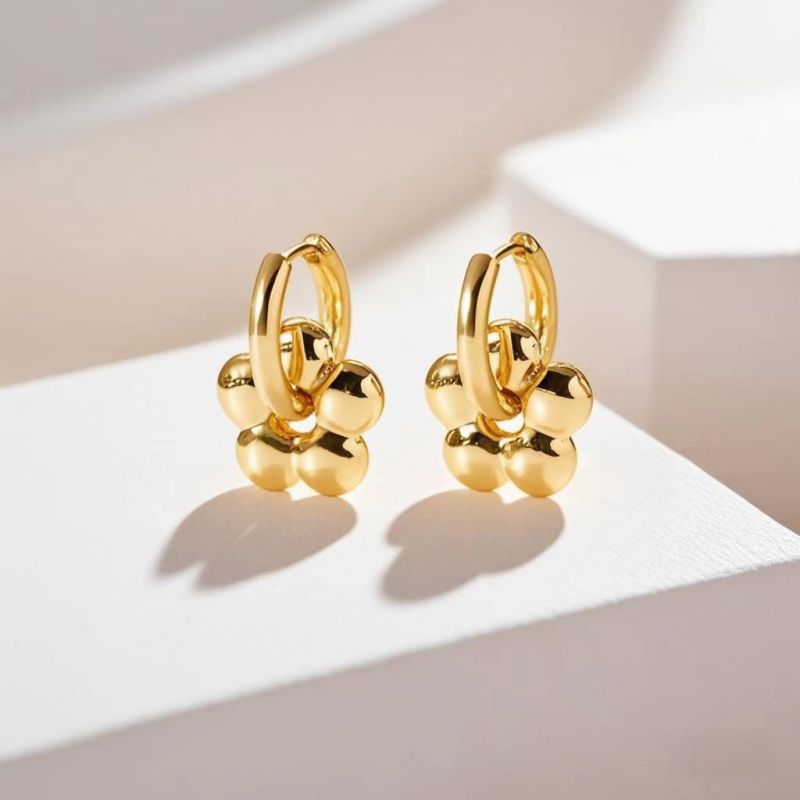 Love Silver Titanium Steel Heart Earrings