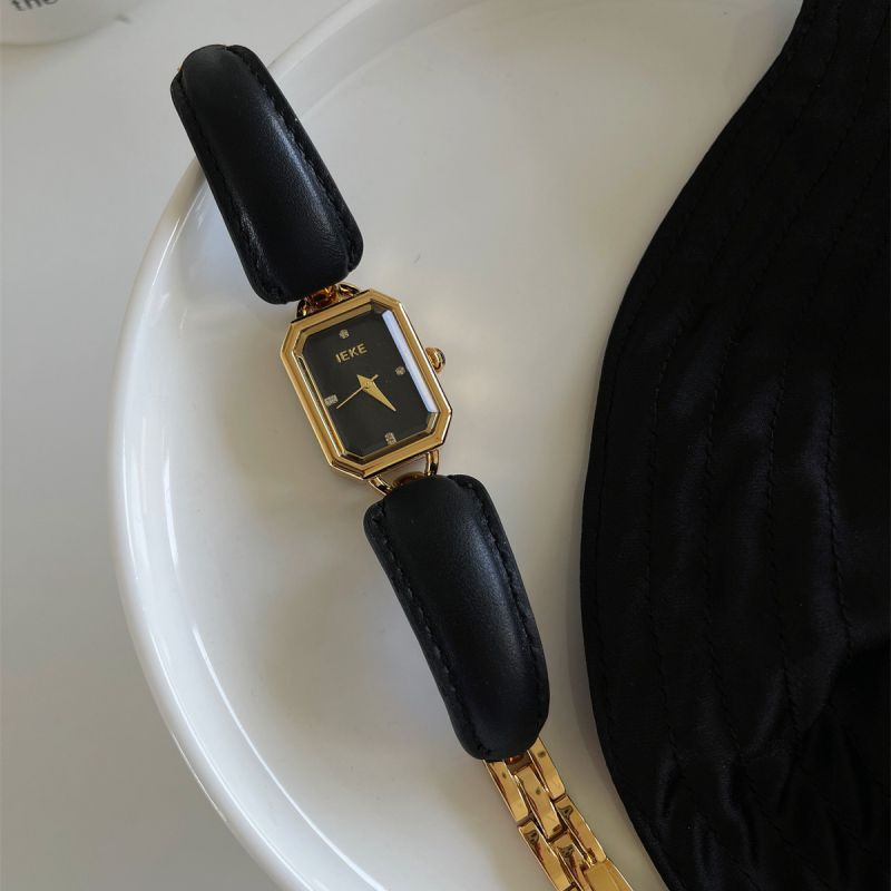 Silver Stainless Steel Square Watch