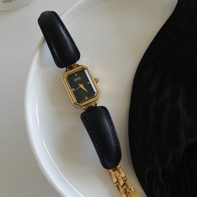 Silver Stainless Steel Square Watch