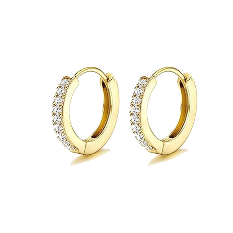 Silver 12 Pairs Per Set Stainless Steel Pearl Heart-shaped Rhinestone Butterfly And Flower Earring Set