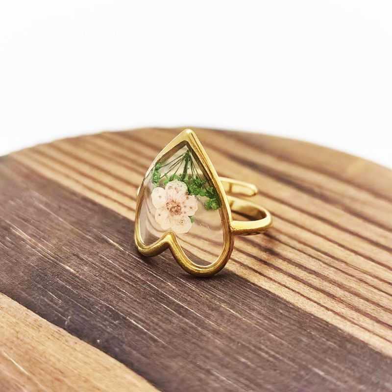 Style 3 Stainless Steel Dried Flower Ring