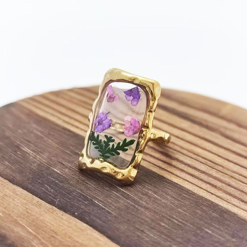 Style 3 Stainless Steel Dried Flower Ring