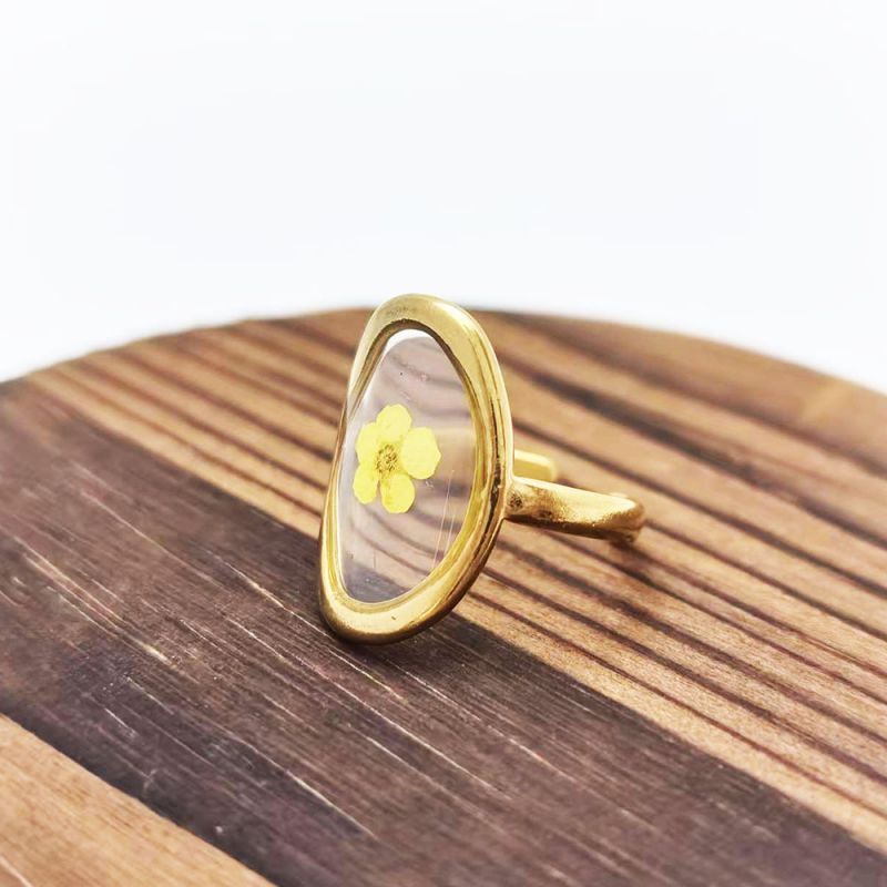 Style 3 Stainless Steel Dried Flower Ring