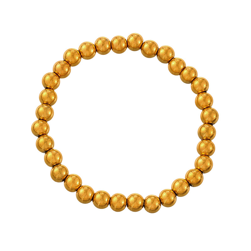 White Bull Head Beaded Leopard Print Bracelet